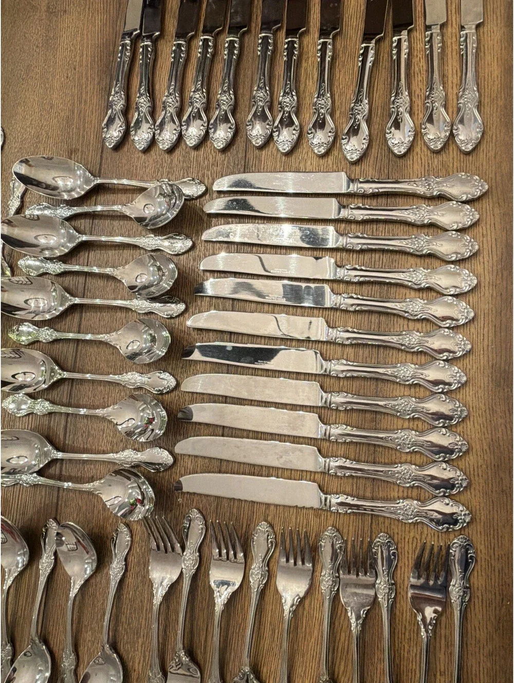 Reed & Barton Highgrove Stainless Flatware Set 73 Pc Service for 12 Serving